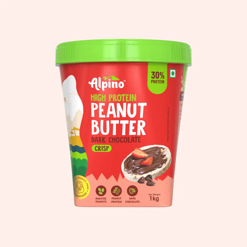 ALPINO High Protein Dark Chocolate Peanut Butter Crisp