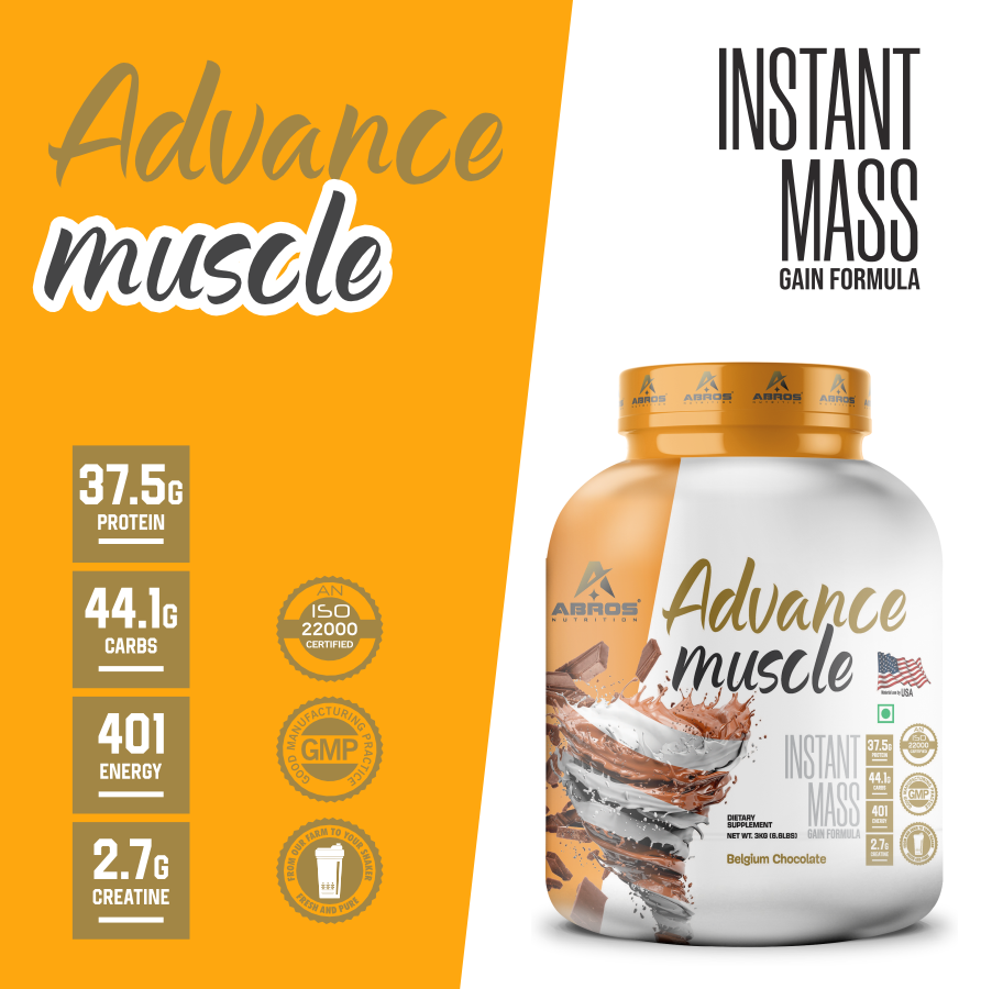 Advance Muscle 50scoops – Abros Nutrition
3kg with free shaker and delivery ⚡ offer price