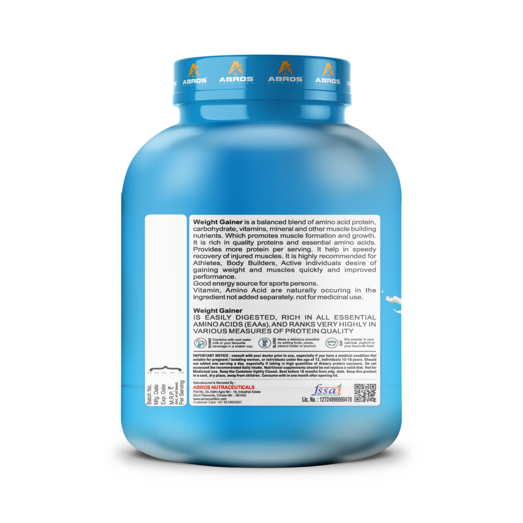 Weight gainer 10scoops – Abros Nutrition 1kg