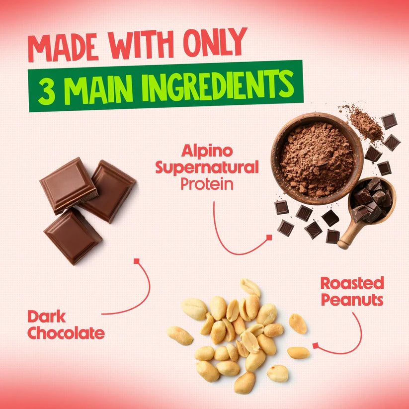 ALPINO High Protein Dark Chocolate Peanut Butter Crisp