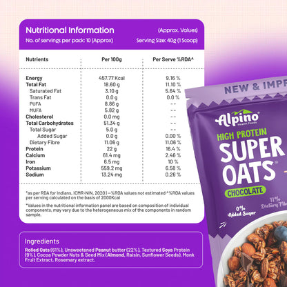 ALPINO OATS HIGH PROTEIN