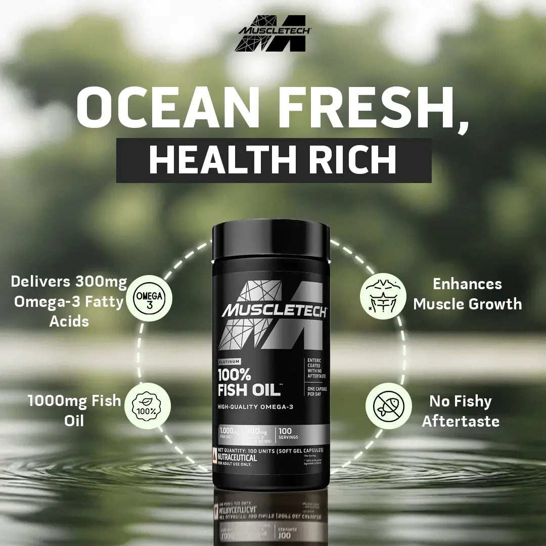 MUSCLETECH™ PLATINUM 100% OMEGA FISH OIL