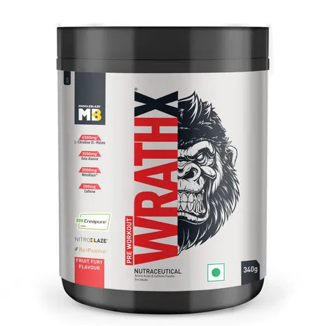 MuscleBlaze Pre Workout WrathX, (cola frost, 20 Servings) offer price with shaker free