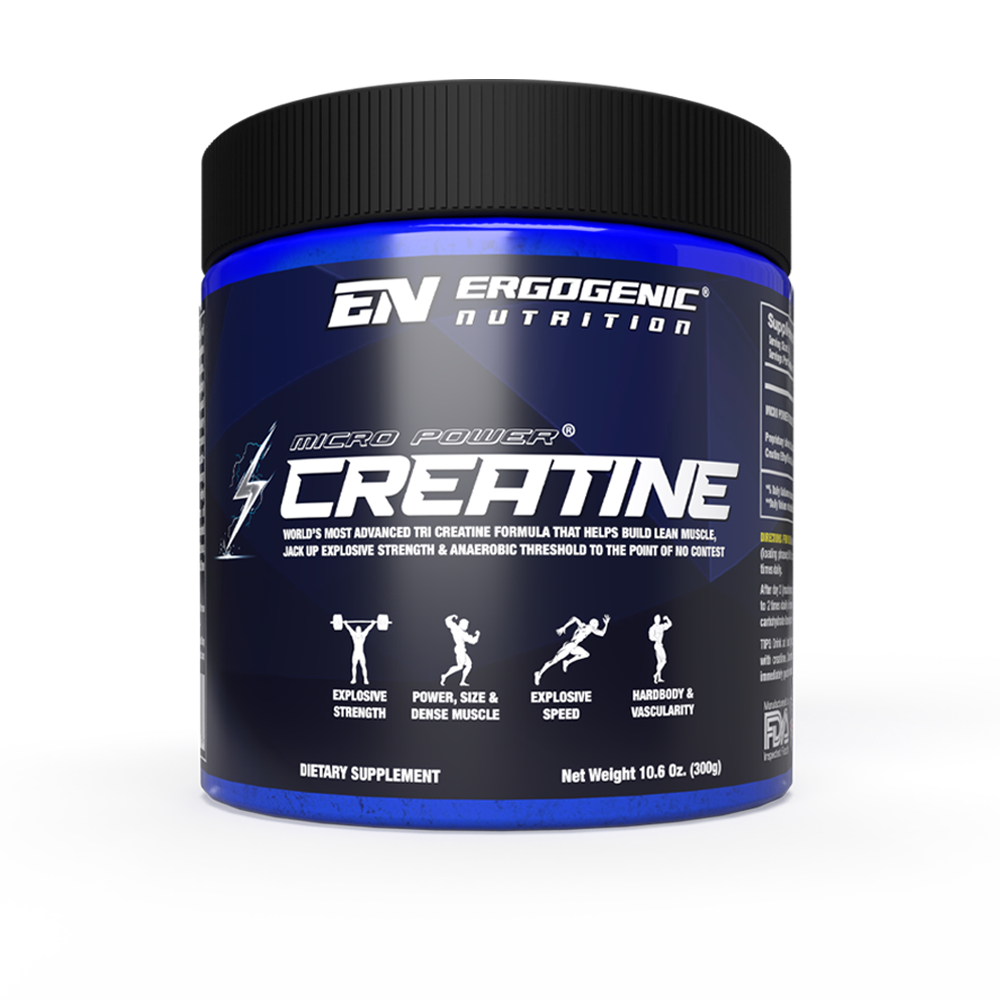 ERGOGENIC NUTRITION®MICRO POWER®- CREATINE~300GM(100 Servings)