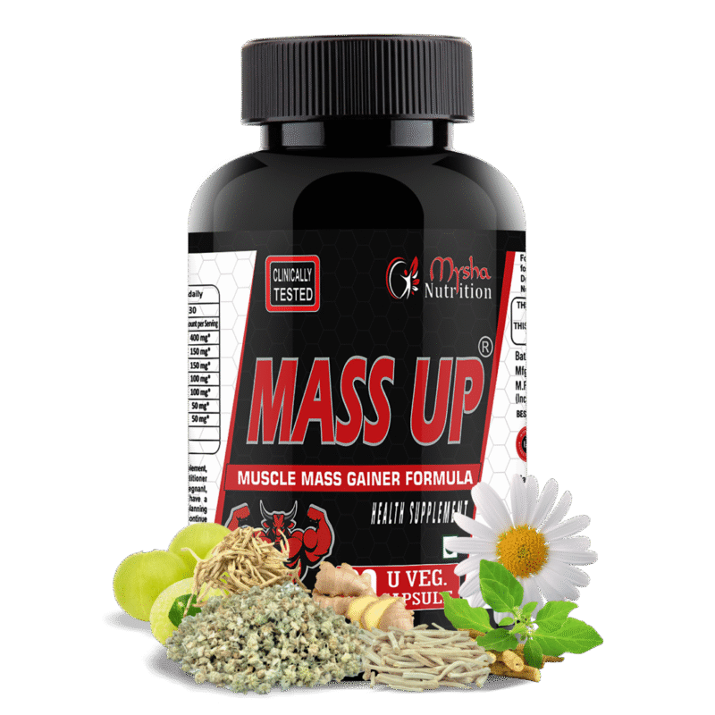 Mysha Nutrition Mass Up | Weight Gainer Capsule | Muscle Mass Gainer Formula
