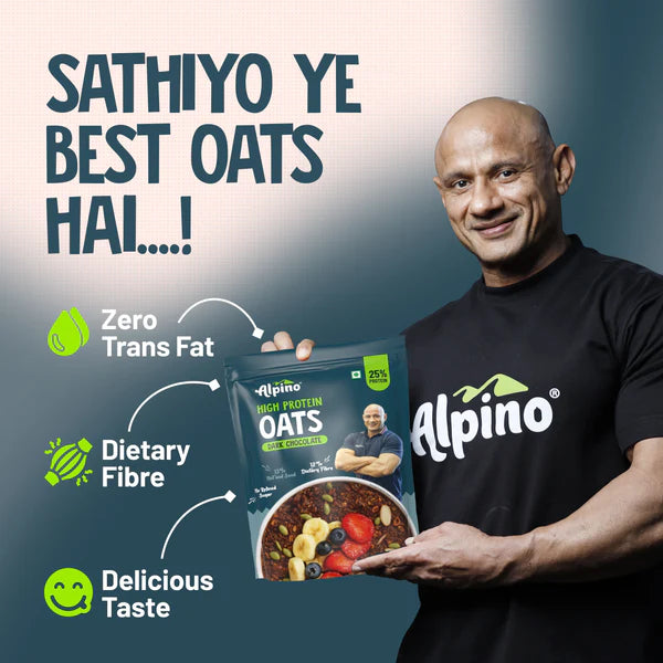 SUPER ROLLED OATS HIGH PROTEIN DARK 1KG