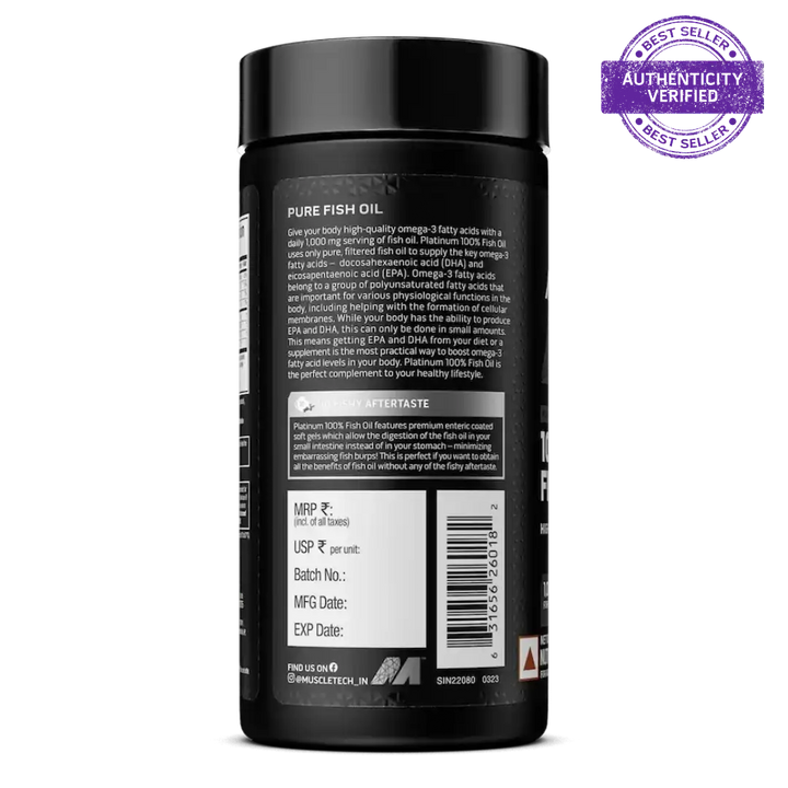 MUSCLETECH™ PLATINUM 100% OMEGA FISH OIL