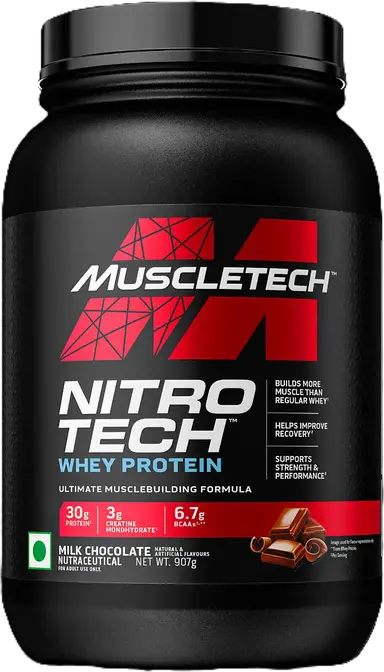 Muscletech Nitrotech Whey Protein Powder 1 kg - Milk Chocolate
