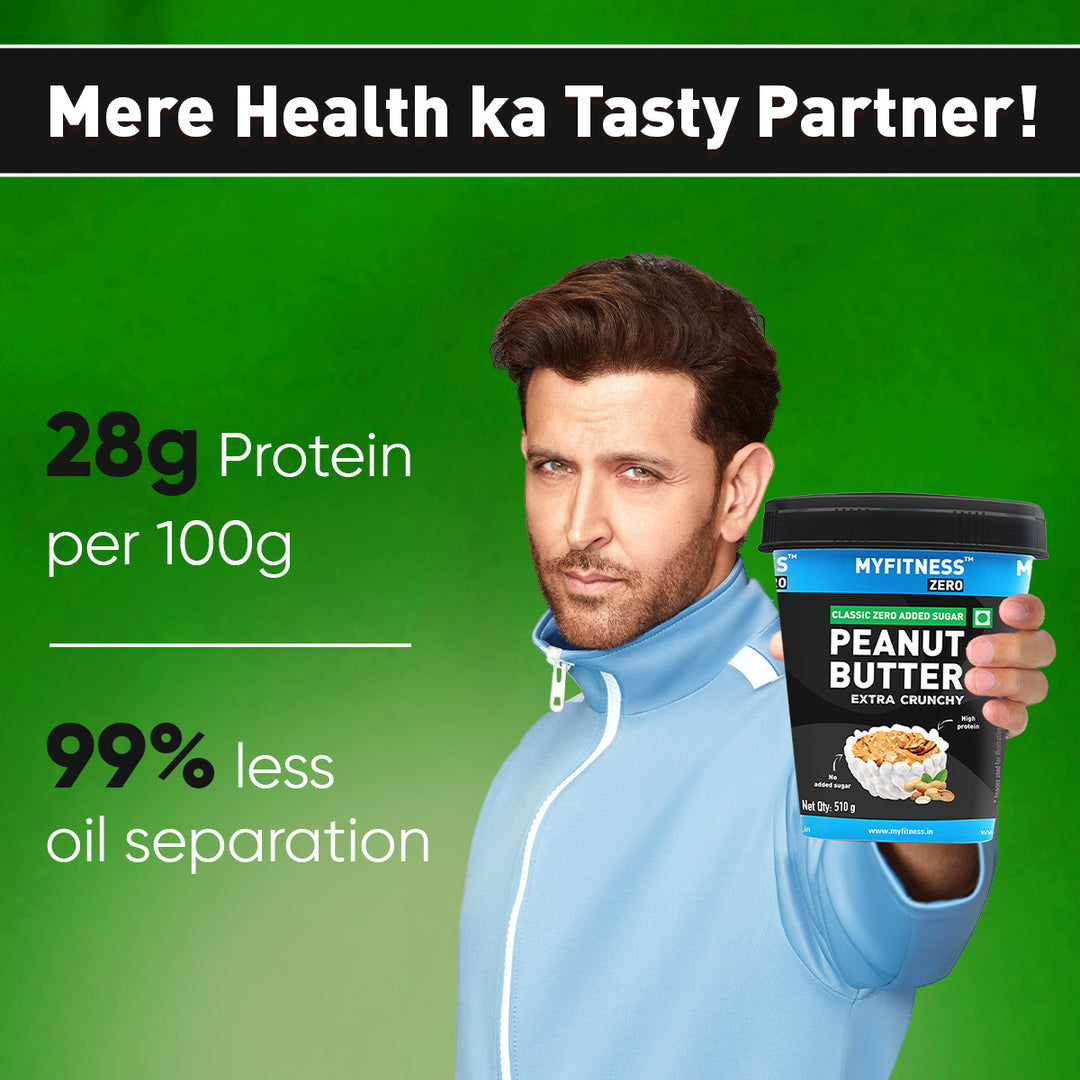 Zero Classic Zero Added Sugar Crunchy Peanut Butter ( 28% Protein)