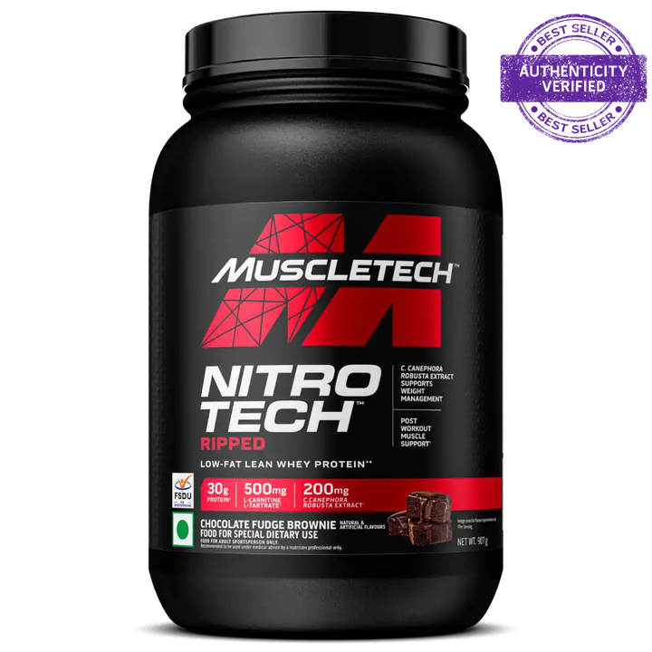 Muscletech Nitrotech Whey Protein Powder 1 kg - Milk Chocolate