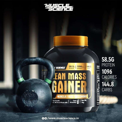 MUSCLE SCIENCE LEAN MASS GAINER 3KG HIGHT QUALITY PROTEIN GAINER IN OFFER PRICE