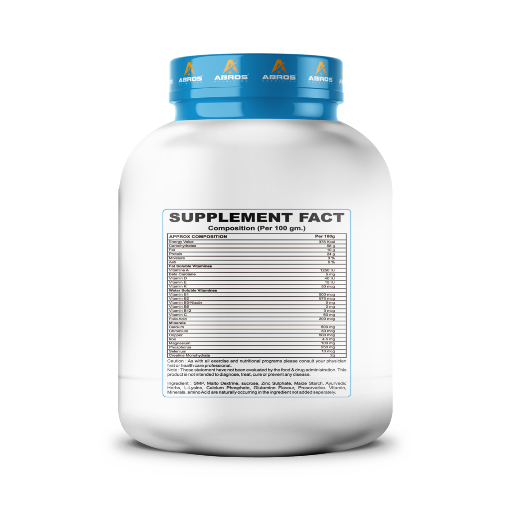 Weight gainer 10scoops – Abros Nutrition 1kg